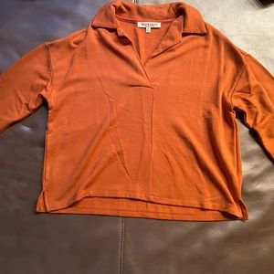 Republic clothing orange long sleeve NWOT shirt